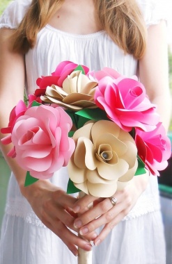 Jojo paper flowers* cvetna dekoracija
