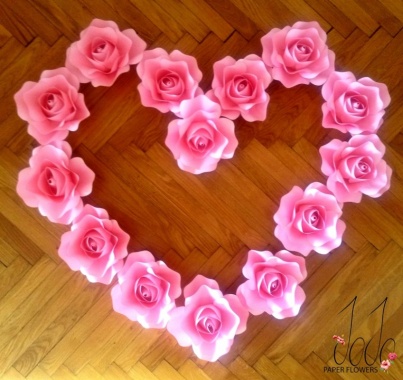 Jojo paper flowers* cvetna dekoracija