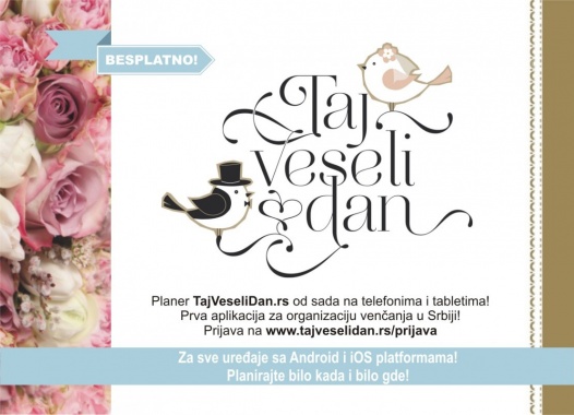 TAJ VESELI DAN - organizacija venčanja